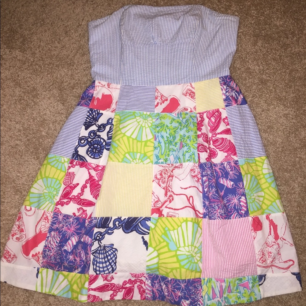 Lilly Pulitzer Strapless Dress Size 4